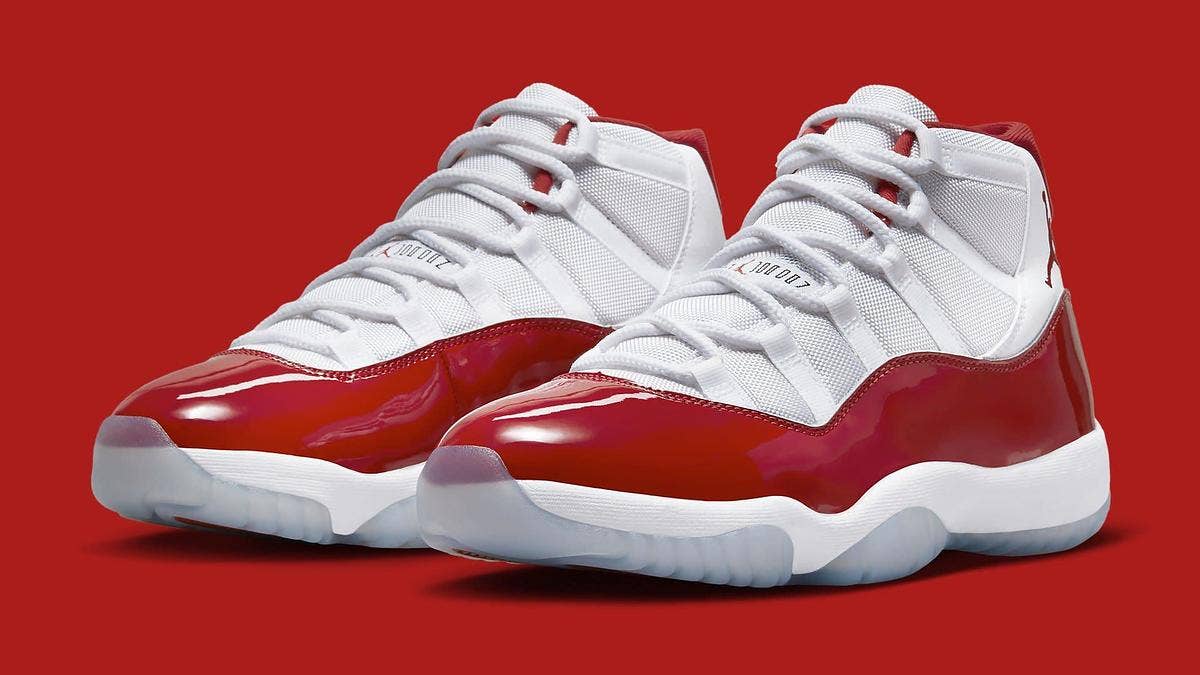 Jordan Brand is dropping the new 'Cherry' Air Jordan 11 colorway in December 2022. Click here for the release info about the forthcoming style.