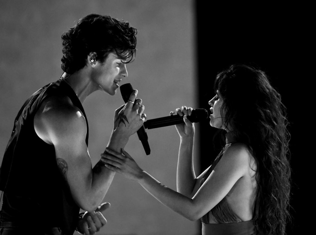 Shawn and Camilla singing onstage together