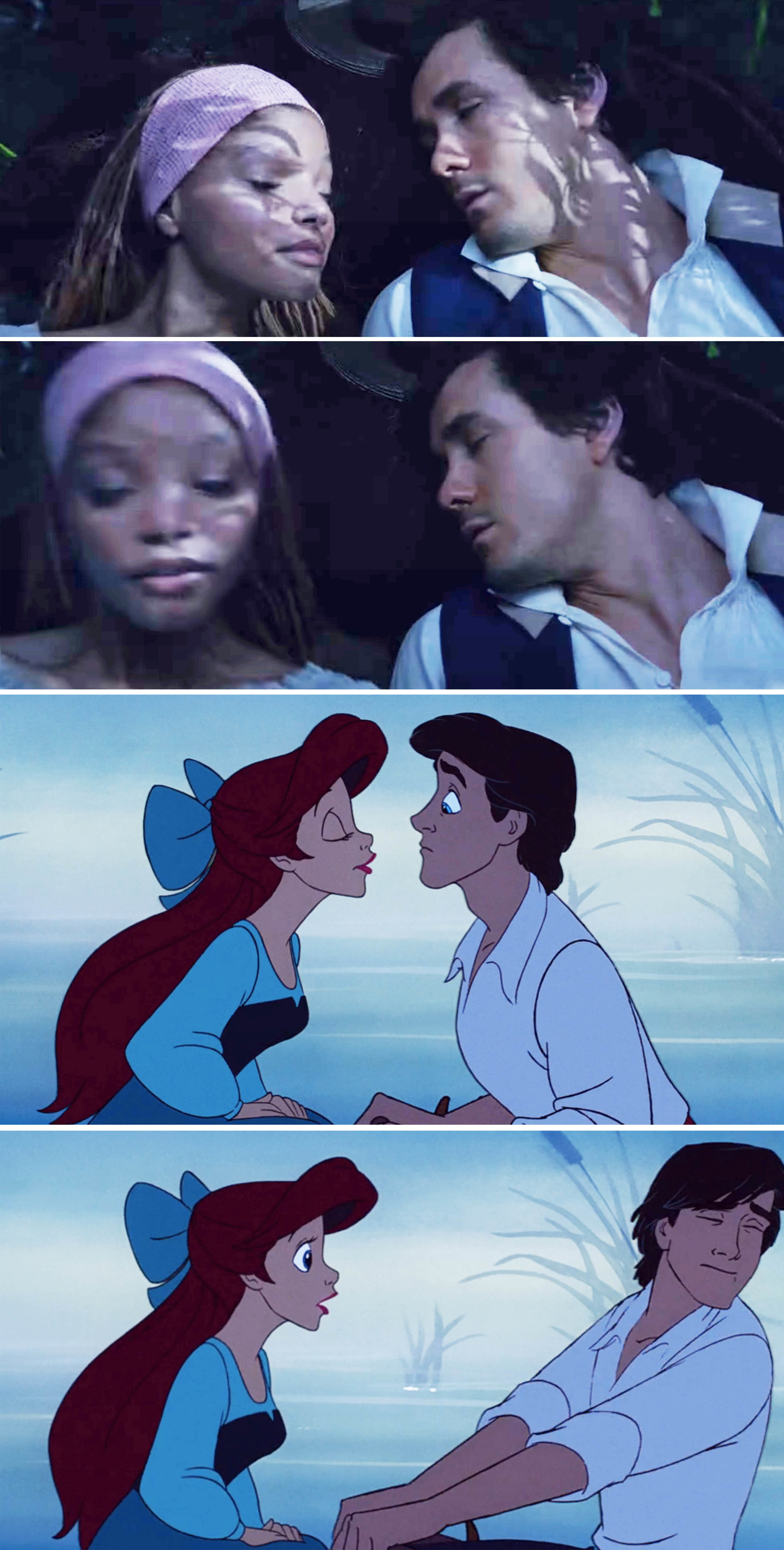 Screenshots from both &quot;The Little Mermaid&quot; films