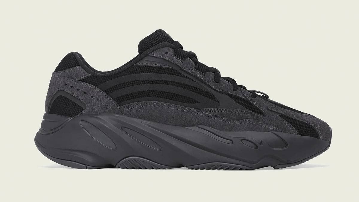 A brand new monochromatic colorway of the Adidas Yeezy Boost 700 V2 has surfaced. Check out the latest detail regarding the 'Vanta' color scheme here.