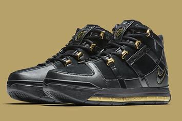 Nike LeBron 3 'Black/Gold' Retro AO2434 001 (Pair)