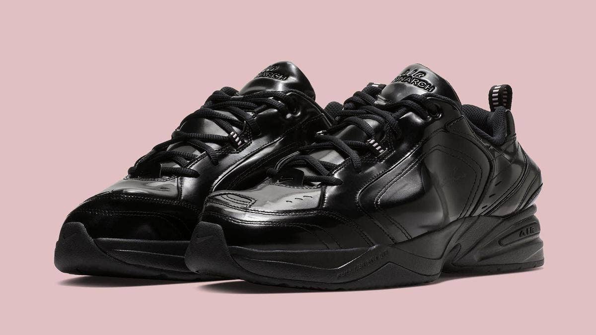 Official images have surfaced for two colorways of the Martine Rose x Nike Air Monarch 4. The pairs place size 18 upper atop size 9 midsole units. 