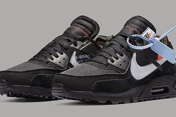 Off White x Nike Air Max 90 Black Release Date AA7293 001 Pair
