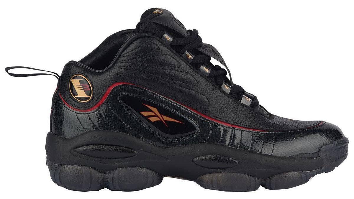 Another colorway has surfaced of the Reebok Iverson Legacy. This black, red, and gold pair matches the uniforms of the Philadelphia 76ers in the mid 2000s.