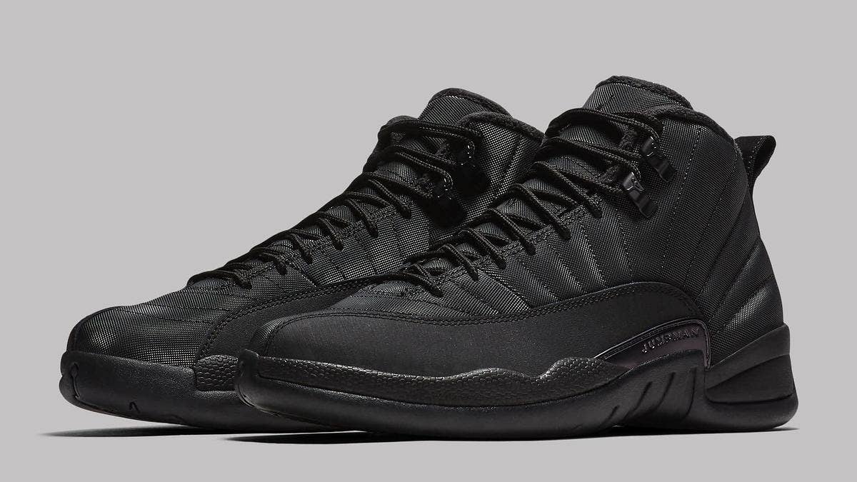 Jordan is preparing for winter with a new iteration of the Air Jordan 12. In a total black colorway and new sock-liner, the sneaker is ready for winter.