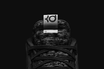 Nike Zoom KD 12 'Black/Pure Platinum White' AR4229 001 (Tongue)