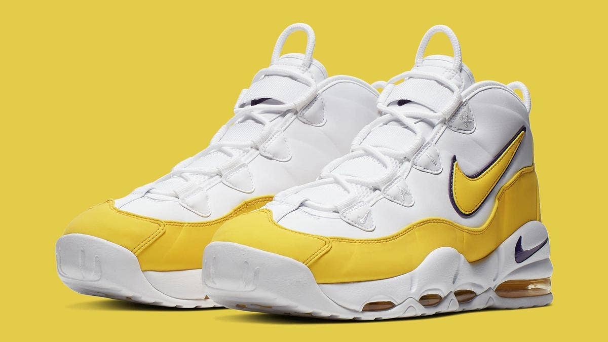 Nike is releasing a colorway of the Air Max Uptempo that resembles a Derek Fisher PE from 2002. Check out official images here. 