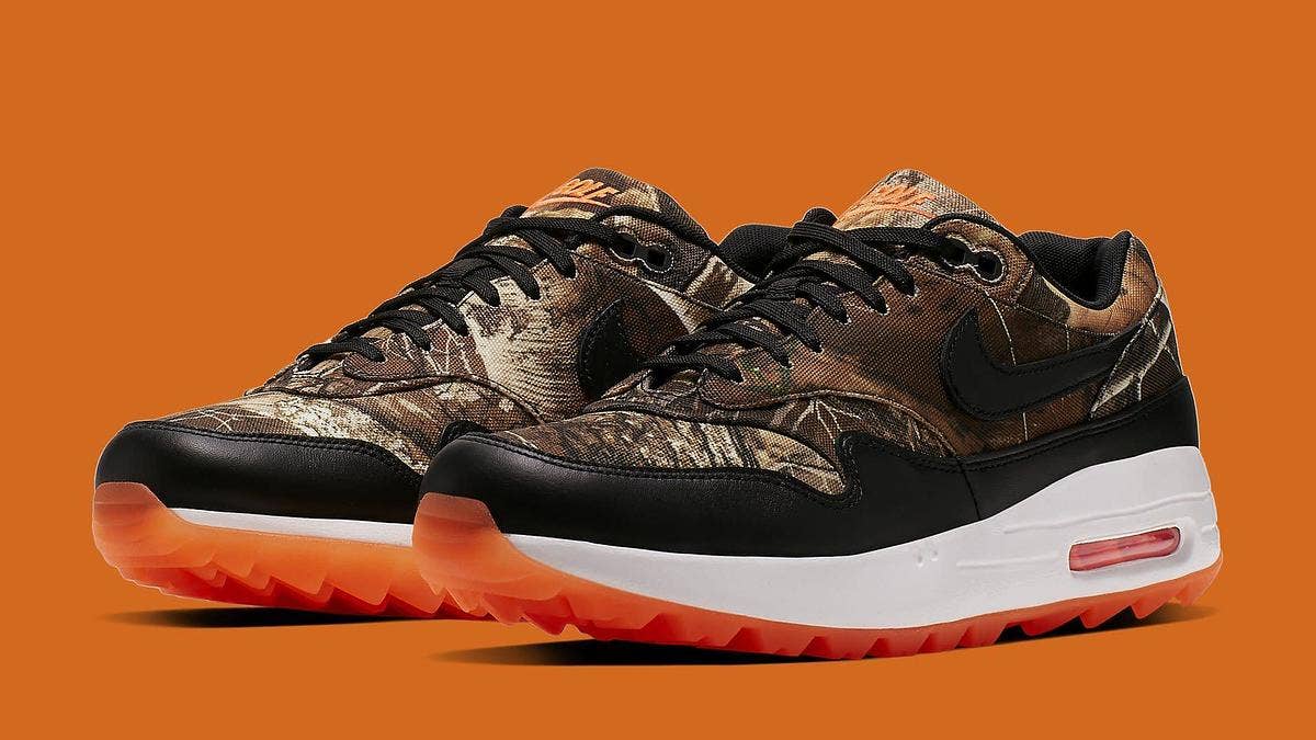 Nike is adding a Realtree-inspired camouflage print on the upper of the Air Max 1 Golf. Click here to learn how to purchase the sneakers.  