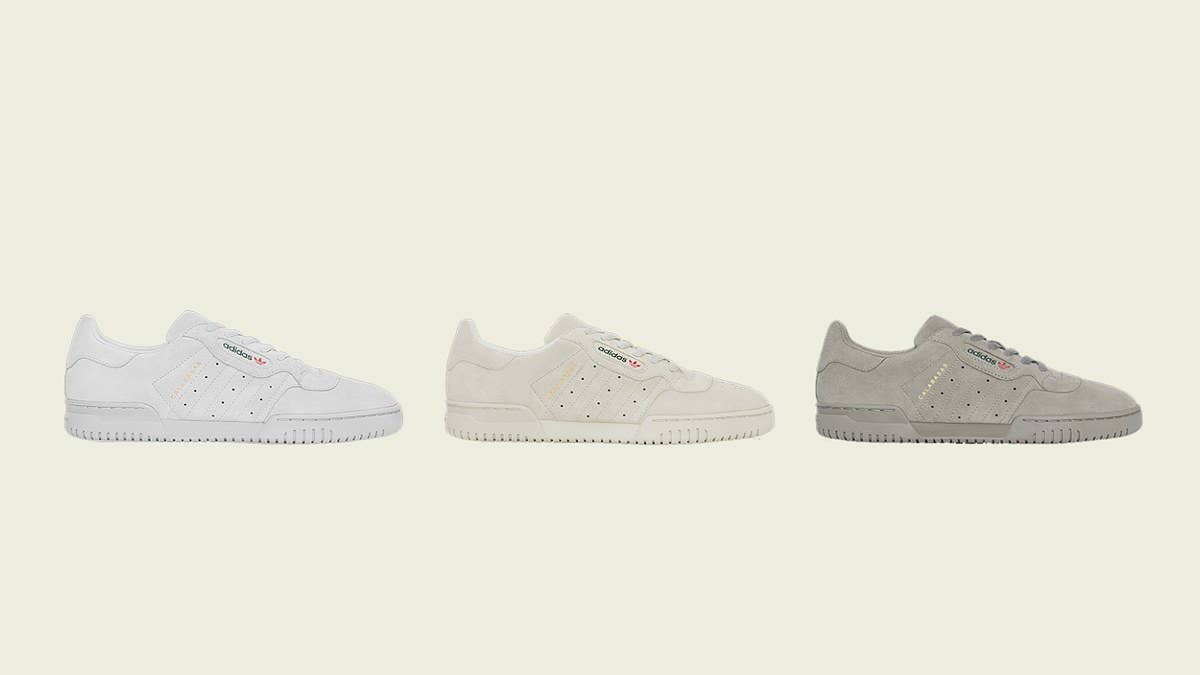 The latest wave of Adidas Yeezy Powerphases will arrive in 'Simple Brown,' 'Clear Brown,' and 'Quiet Grey' featuring suede on the upper.