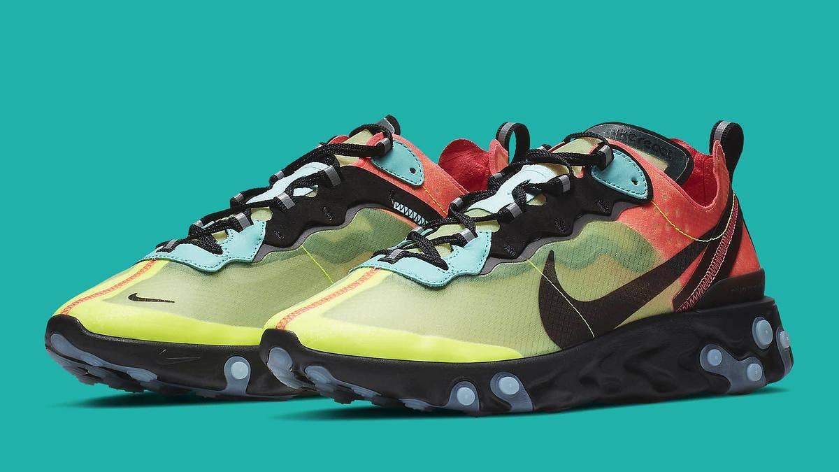 Two new colorful editions of Nike's React Element 87 have been spotted. 