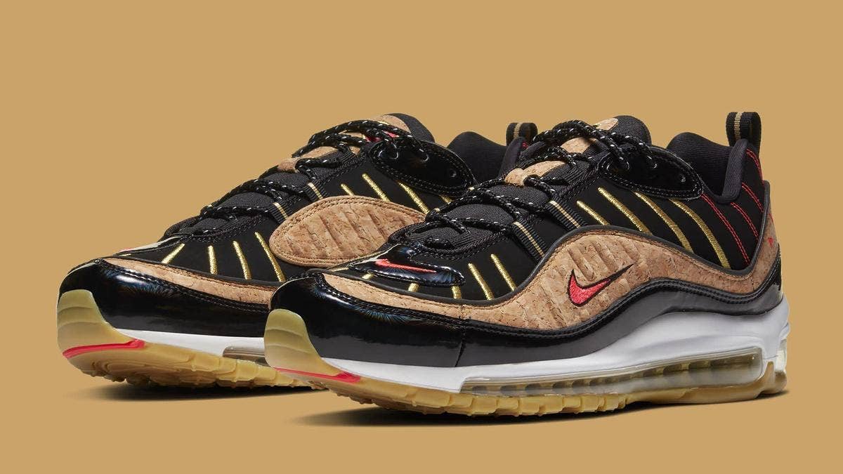 Nike is ringing in the New Year with a premium Air Max 98 that features cork and iridescent details throughout. Click here to learn more.