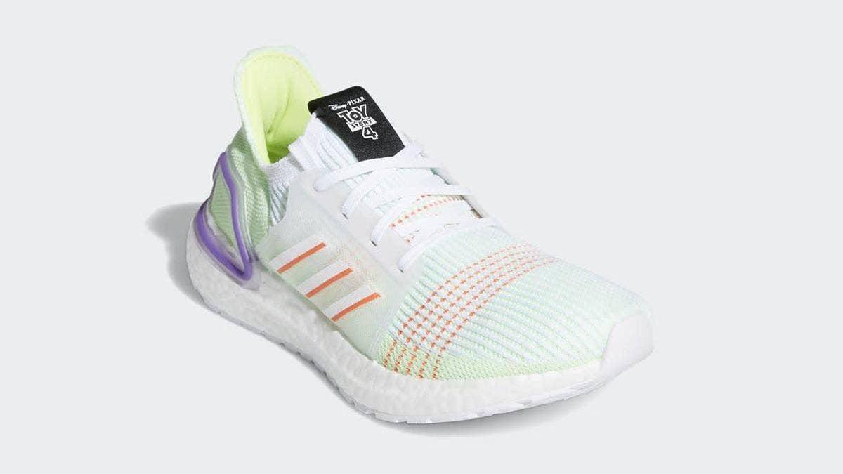 A children's colorway of the Adidas Ultra Boost 19 has surfaced inspired by Buzz Lightyear from the 'Toy Story' film franchise. Check out the pair here.
