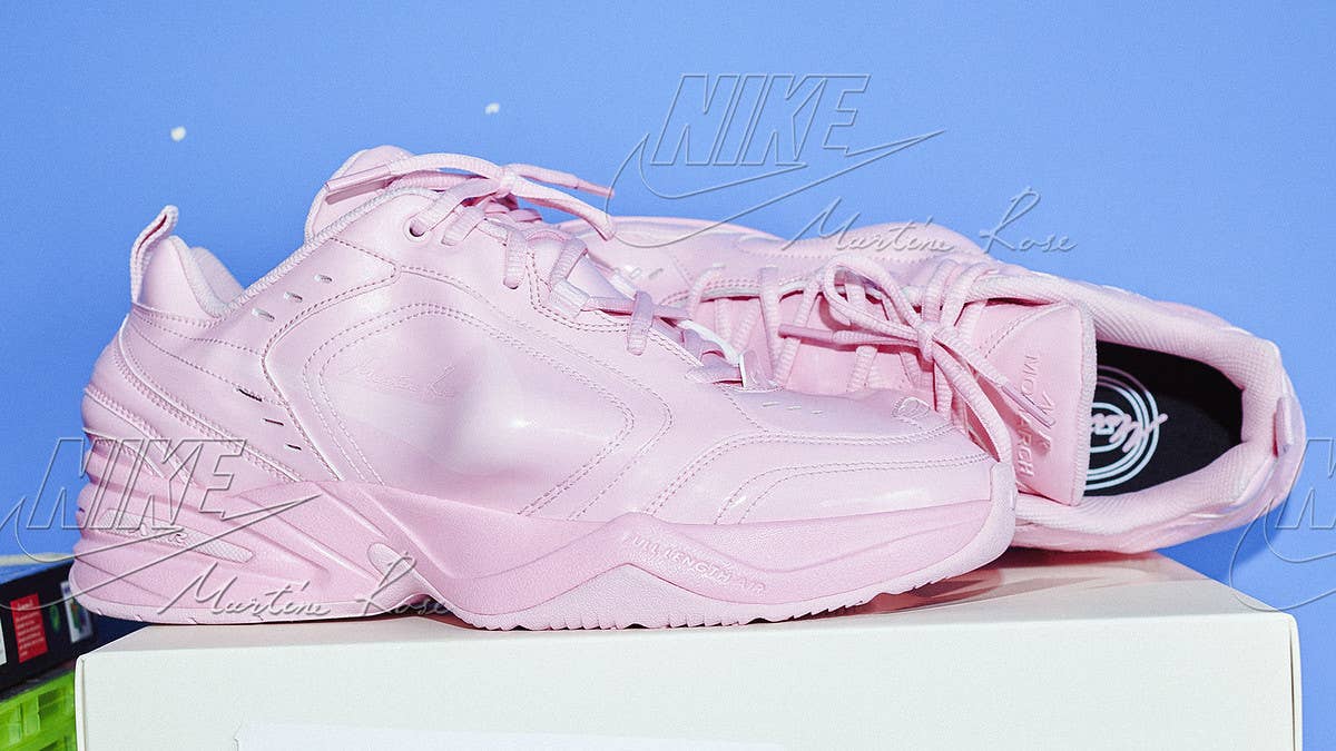 Nike has officially unveiled its upcoming collaboration with London-based designer Martine Rose. Her Air Monarch features size 18 uppers atop size 9 soles.