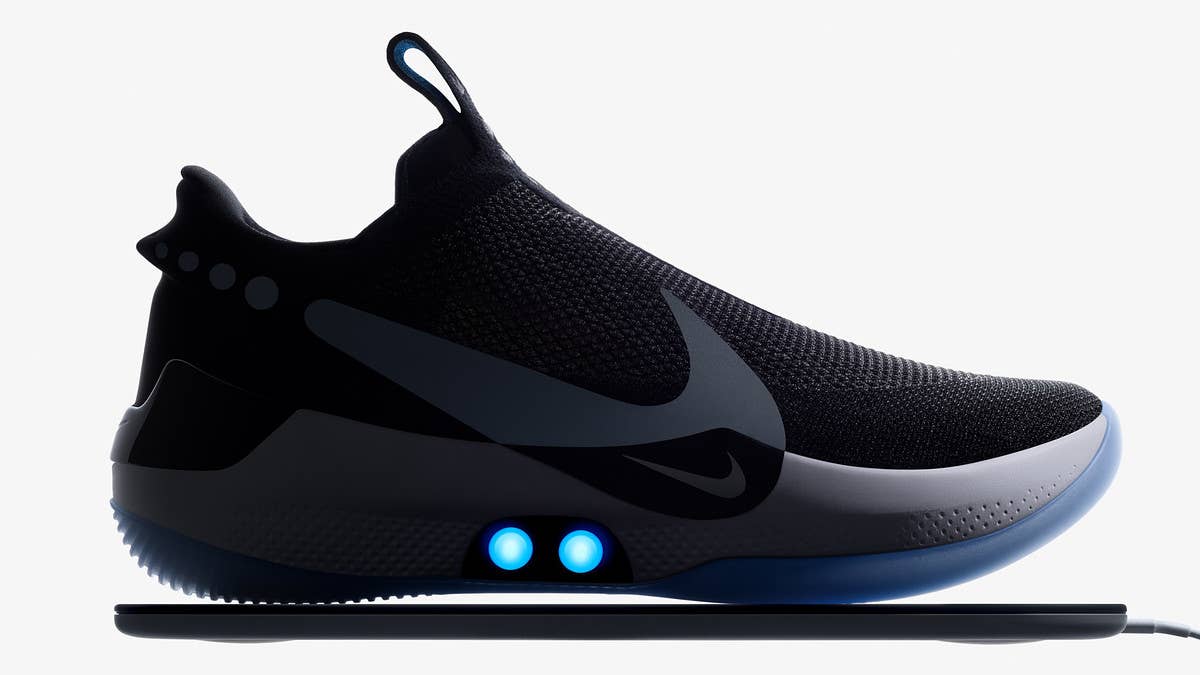 Nike unveils its new self-lacing basketball shoe, the Adapt BB. Find out more about its futuristic new auto-lacing sneaker featuring FitAdapt technology here.