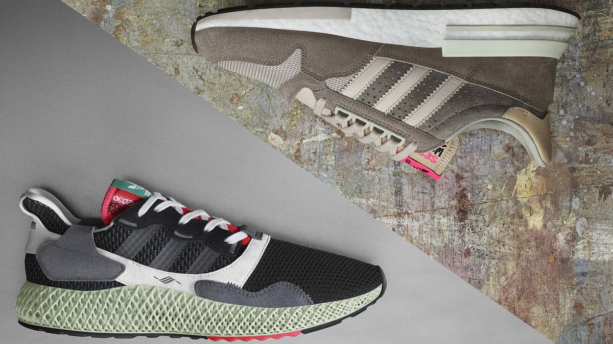 Adidas Consortium is releasing a ZX4000 4D and ZX500 RM inspired by the evolution of sneaker production methods. 