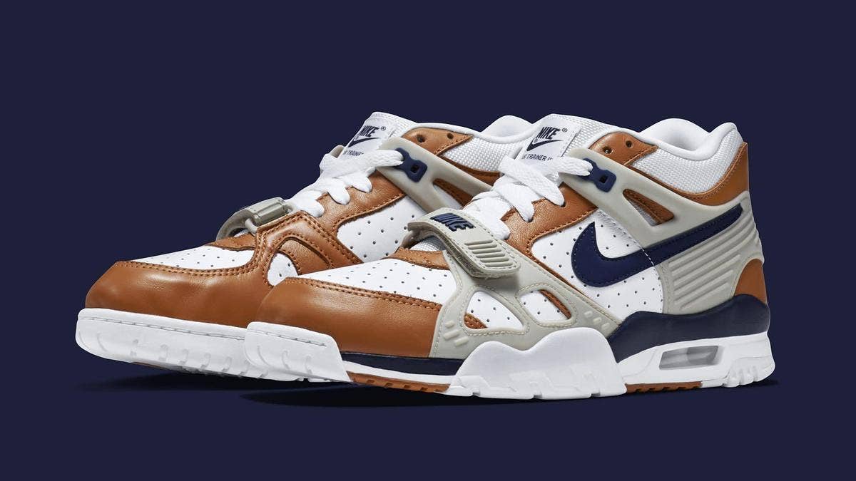 The OG 'Medicine Ball' colorway of the Nike Air Trainer 3 is making a return to retailers. The 1988 Bo Jackson trainer was last retroed in 2014.