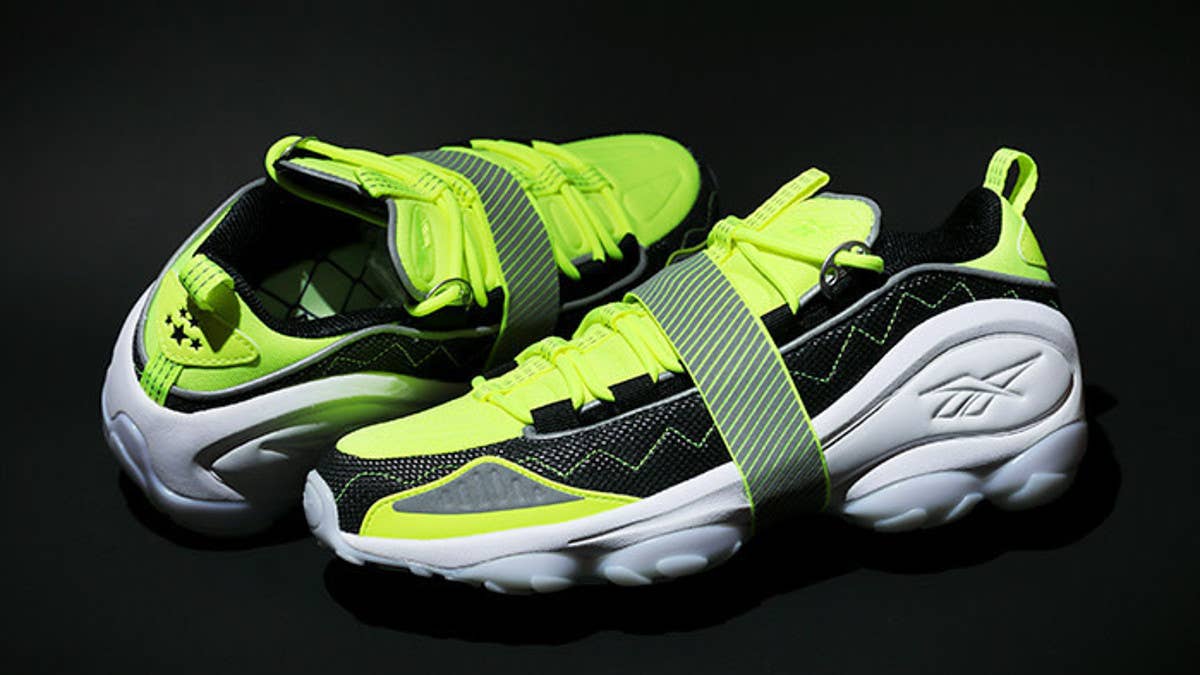 Japanese brands Mita Sneakers and Winiche & Co are collaborating with Reebok on a work wear-inspired DMX Run 10 sneaker featuring hi-vis and reflective details. Find the release date and more here.