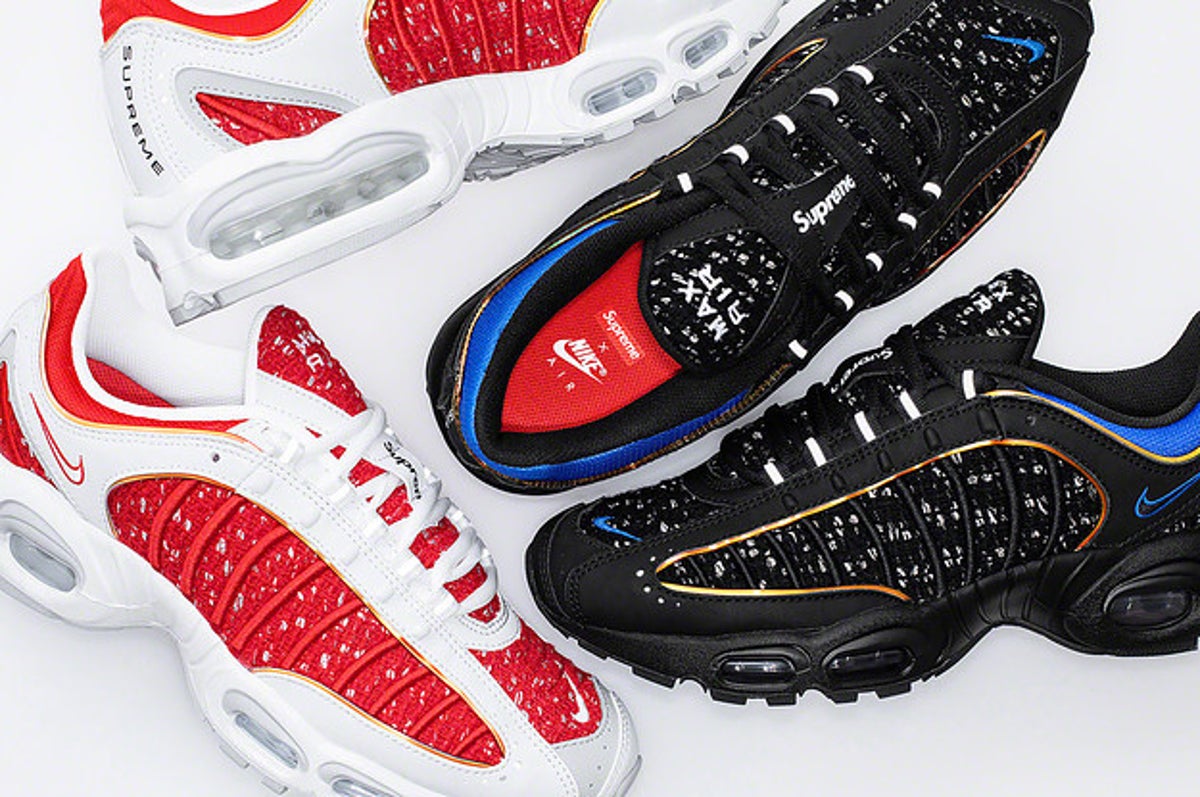 colisión embotellamiento Adelante Supreme's Air Max Tailwind 4 Collab Will Release on Nike SNKRS | Complex