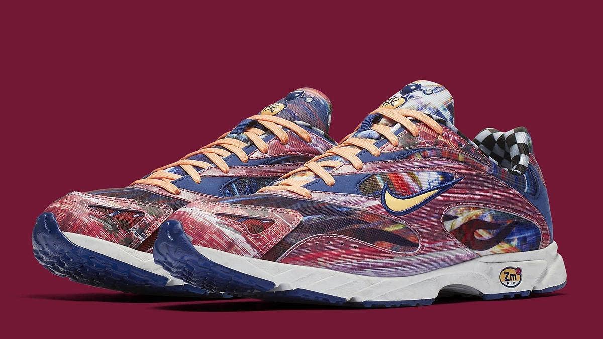 Another wild version of the Nike Zoom Streak Spectrum Plus Premium releases this month adding wild patterns to the uppers. The release date is Aug. 18, 2018, for $150. 