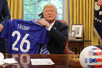 Donald Trump with FIFA President