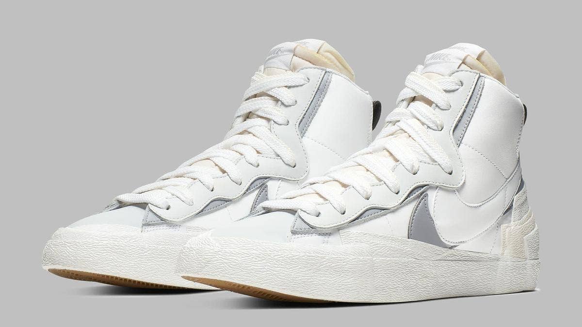 Two new Sacai x Nike Blazer Highs featuring contrasting black and white-based makeups have been confirmed to release in October 2019 for $140.