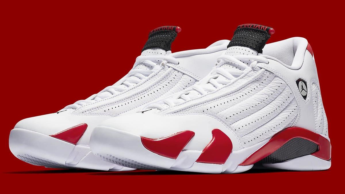 White and red retro 14 sale