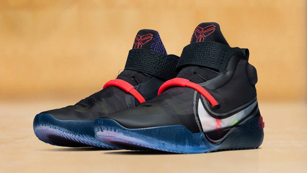 Kobe Bryant's latest performance-based basketball sneaker dubbed Nike Kobe AD NXT combines the brand's FastFit, QuadFit, and React technologies.