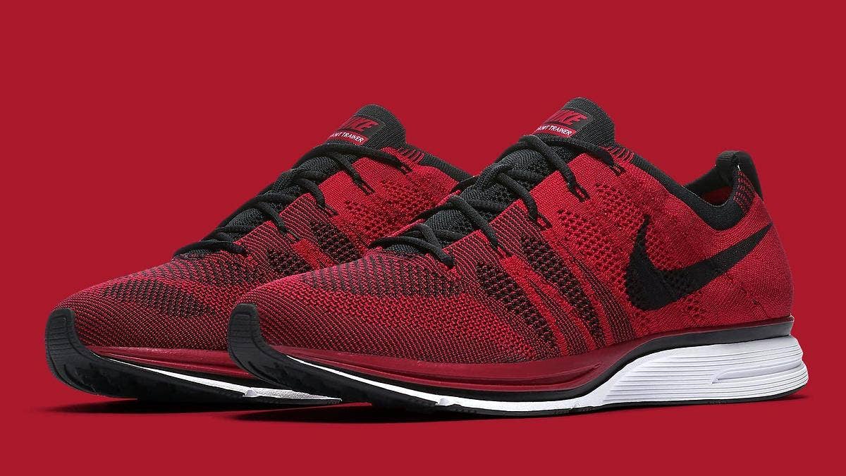 Originally limited to only 400 pairs for the USA Track & Field team in 2012, the Nike Flyknit Trainer returns in university red this summer retailing at $150.