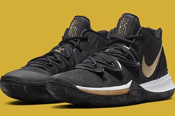 Nike Kyrie 5 'Black/Gold' AO2918 007 Pair