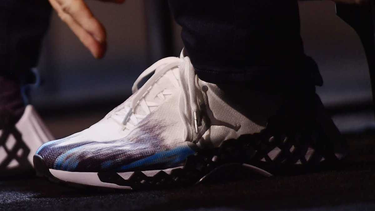 A guest speaker at Wired's 25th Anniversary event, Tinker Hatfield unveils a new Jordan running shoe he's dubbed the GOAT, featuring a React cushioning system.