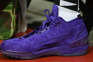 LeBron James Nike Air Zoom Generation Purple Lakers Medial
