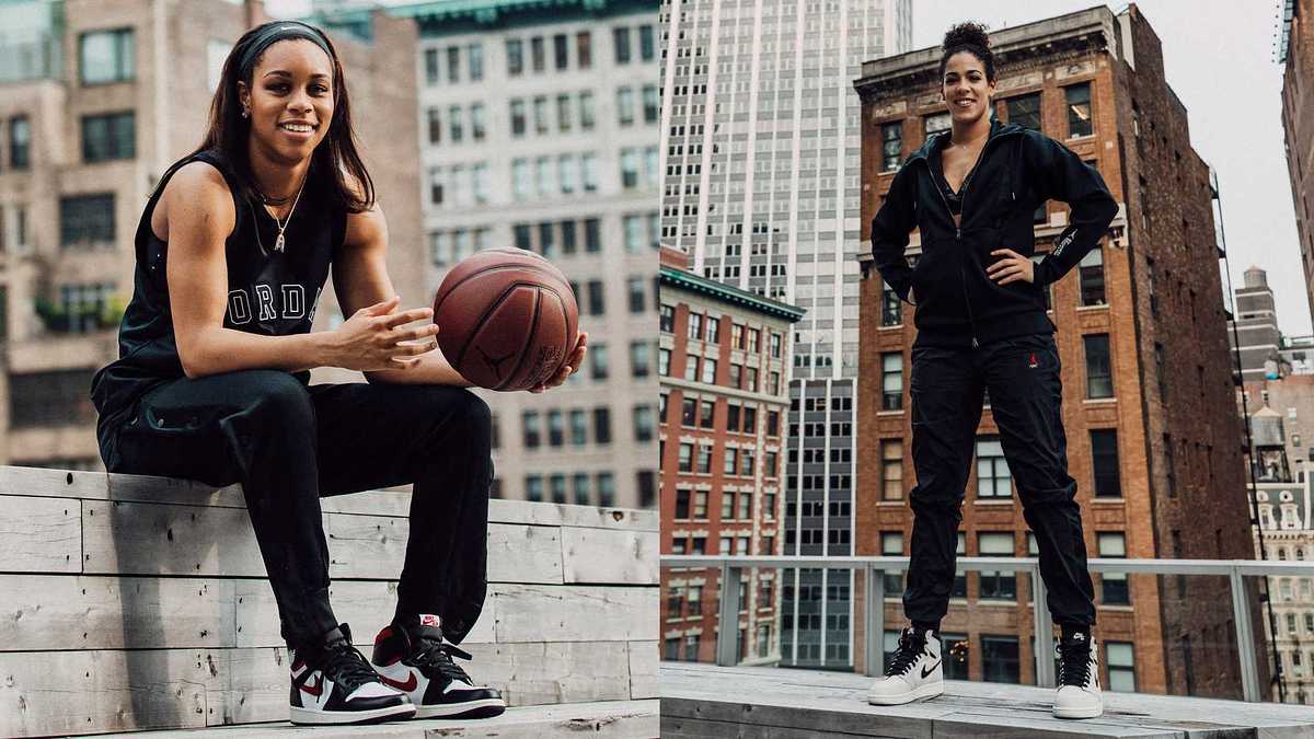 New York Liberty guards Asia Durr and Kia Nurse sign with Jordan Brand, becoming the second and third women's basketball players to ever join the brand.