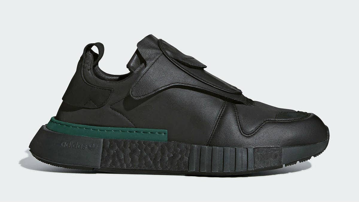 The second colorway of Adidas' Futurepacer, which blends elements of the original Micropacer and modern silos such as the NMD, is completely styled in black.