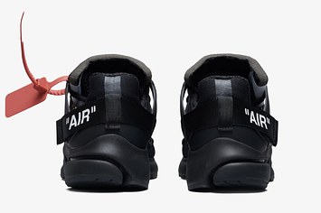 Off White x Nike Air Presto 'Polar Opposites/Black' AA3830 002 (Heel)