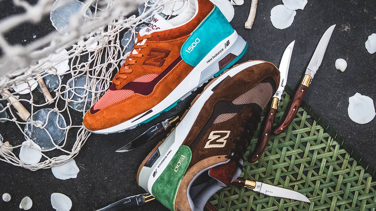 New Balance's latest release is a 'Coastal Cuisine' pack of New Balance 1500s. The Made In England release features 'Surf' and 'Turf' pairs inspired by the popular dish. 