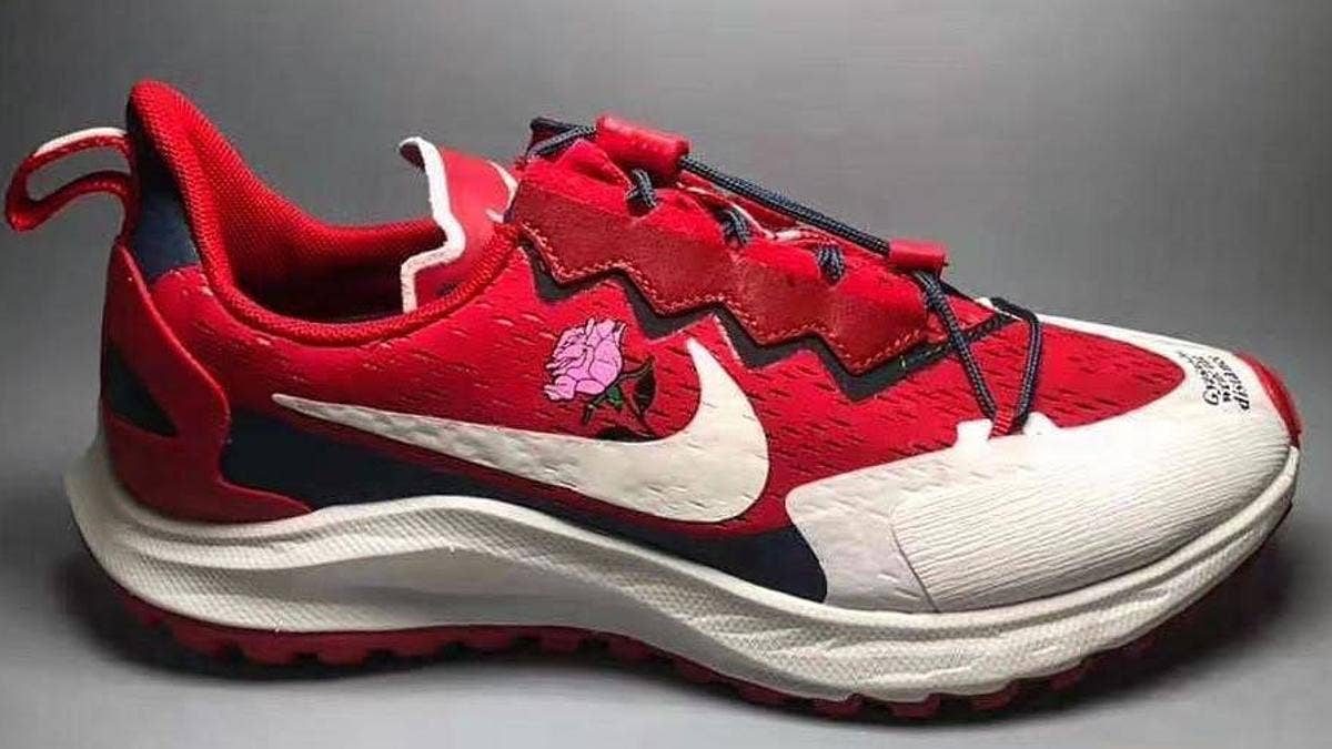 A first look at a new Gyakusou x Nike sneaker set to release in 2019. Preview two colorways of the 'Gyakusou went the distance' shoe here.