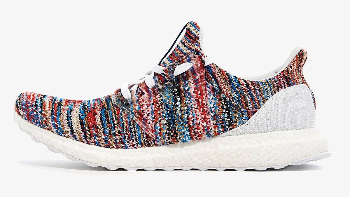 Three colorways have surfaced of an upcoming collaboration between Adidas and Italian knitwear brand Missoni on the Ultra Boost Clima.