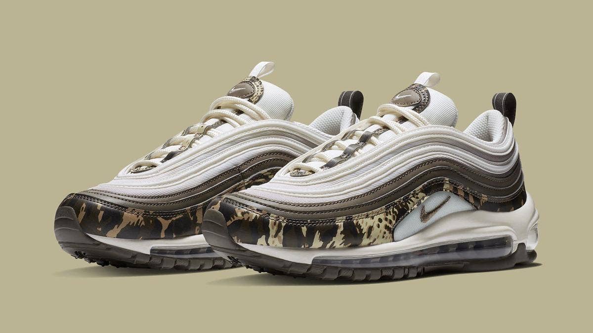 Nike is releasing two new colorways of the Air Max 97 for the ladies. Dubbed the 'Future Forward' pack, each sports a leather and mesh upper with camo details.