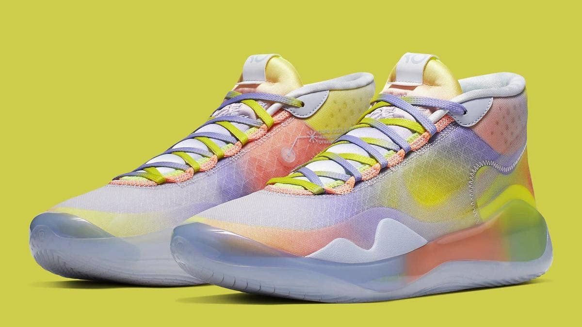 For the 2019 Nike Elite Youth Basketball League, participants are being laced up in a special 'EYBL' colorway of the Nike KD 12.