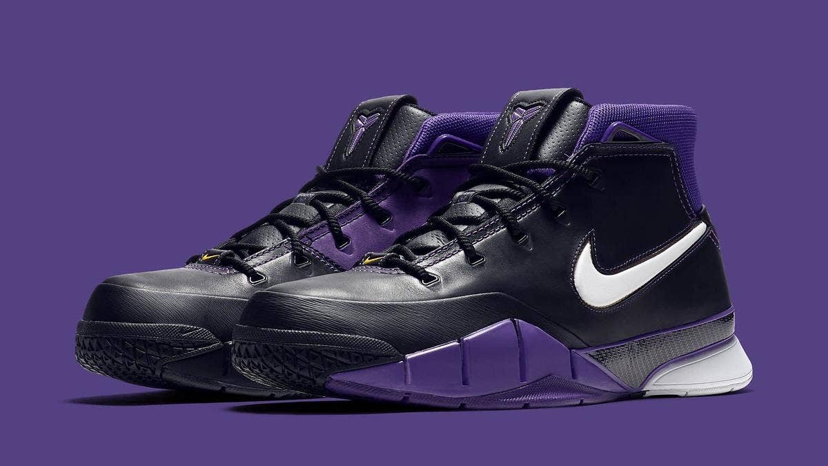 The Nike Kobe 1 Protro is returning in the OG 'Black/Varsity Purple' colorway to celebrate the releases of Kobe's new book, 'The Mamba Mentality: How I Play.'