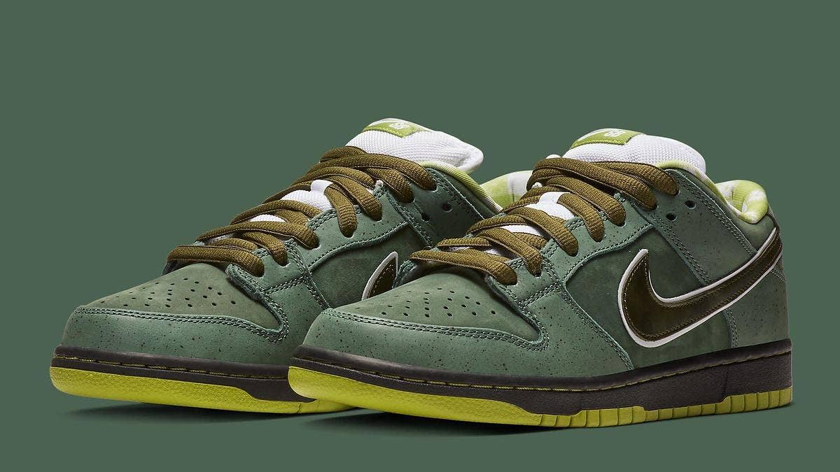 New images have surfaced of a 'Green Lobster' Concepts x Nike SB Dunk Low. The limited pair is rumored to release alongside the 'Purple Lobster' colorway.