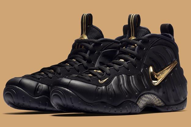 Closer Look at the 'Black/Metallic Gold' Nike Air Foamposite Pro | Complex