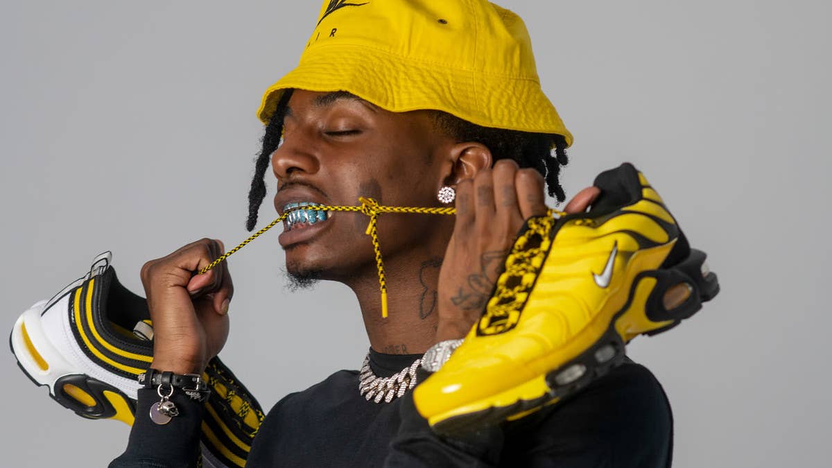 Foot Locker taps Playboi Carti to help unveil its exclusive Nike Air Max 'Frequency' pack featuring the Air Max Plus, Air Max Plus 97, and Air Max 95. Find the release date and more details here.