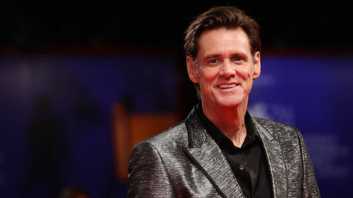 In support of Nike's latest 'Just Do It' campaign featuring free agent quarterback Colin Kaepernick is Jim Carrey with his recent Air Jordan Legacy 312 purchase. 