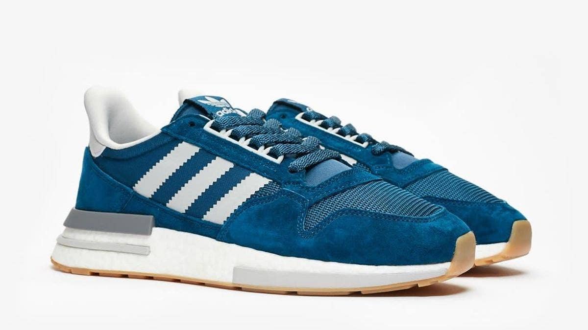 European sneaker retailer, Sneakersnstuff and Adidas Originals are dropping an exclusive Adidas ZX 500 RM in a 'Navy Blue' colorway. 
