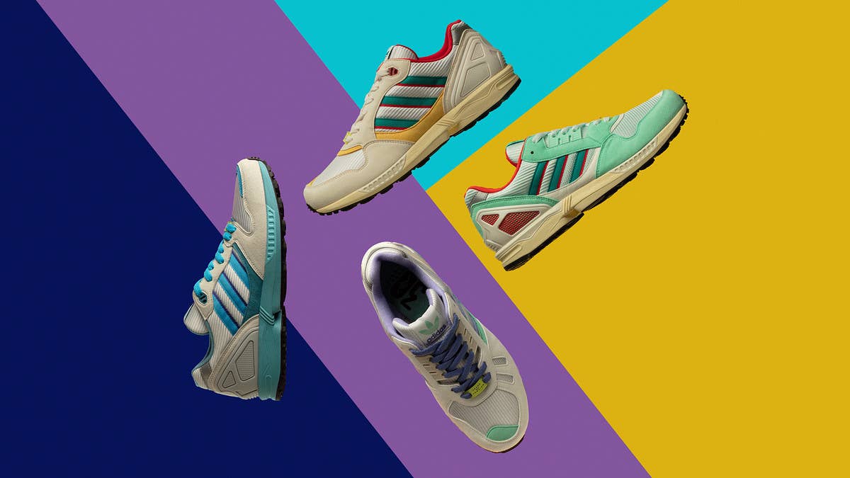 Adidas is celebrating its ZX series by re-releasing OG colorways of the ZX 5000, ZX 6000, ZX 7000, and ZX 9000 as a part of the '30 Years of Torsion' pack.