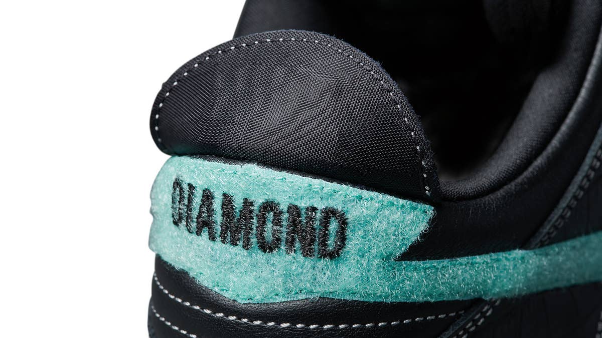 Diamond Supply Co. founder Nick Tershay recently took to Instagram to give a closer look at his upcoming 'Black Diamond' Dunk Low collaboration with Nike SB.