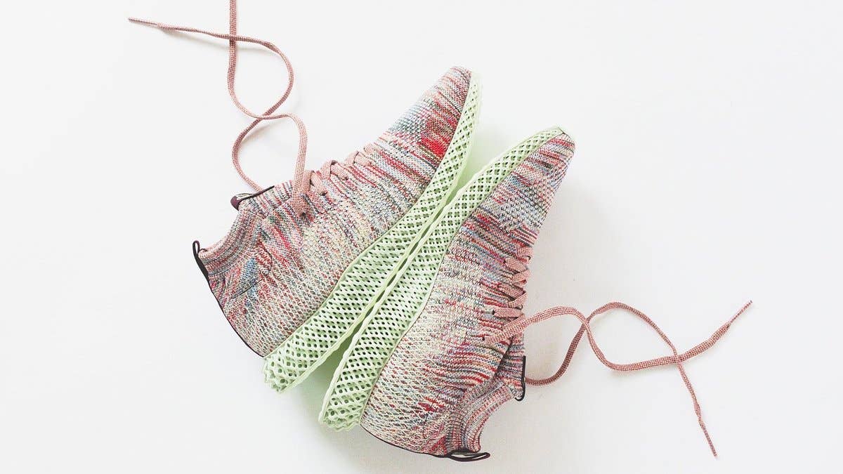 Ronnie Fieg's Kith and Adidas are collaborating on the Consortium 4D sneaker which features the Kith brand's popular multicolor 'Aspen' theme. Find the release date and more details here.