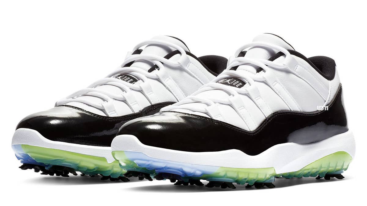 Jordan Brand is releasing a golf shoe version of the Air Jordan 11 'Concord' sneaker. Find the release date, details, and images here.