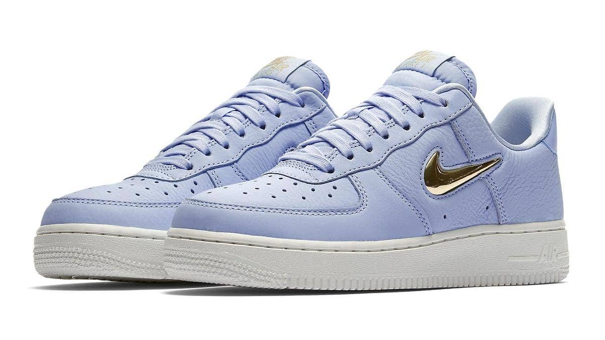 A special Jewel pack of three colorways for the Nike Air Force 1 is releasing exclusively for women's on July 1, 2018, for a retail price of $135 each. 